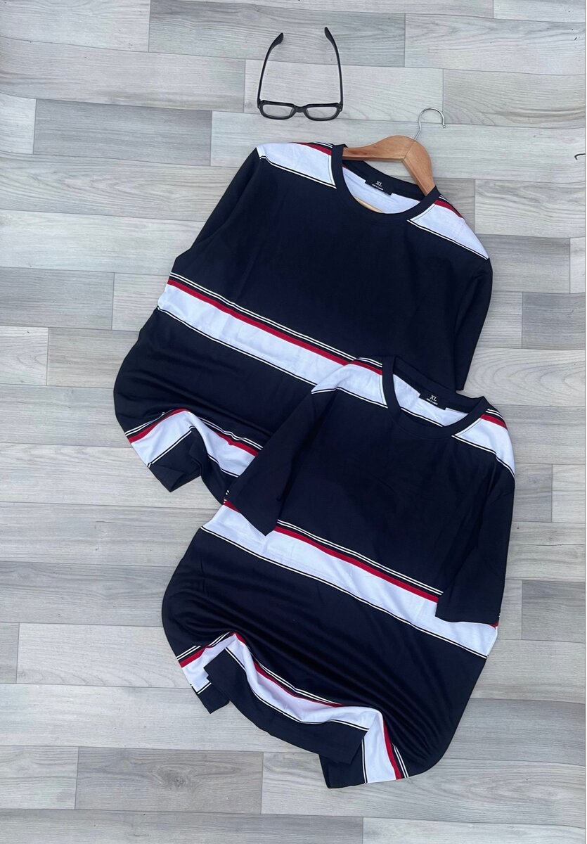 T-shirts assortis rayés