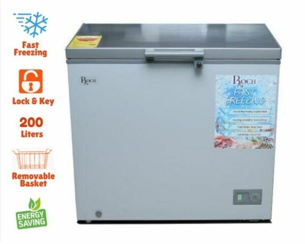 RCF 230BN-,B CHEST FREEZER WITH SLIDING GLASS 200L