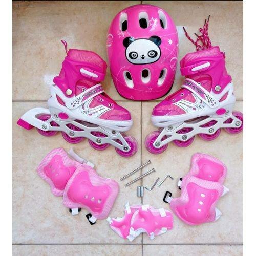 Kit de Roller Enfant avec Casque et Protections