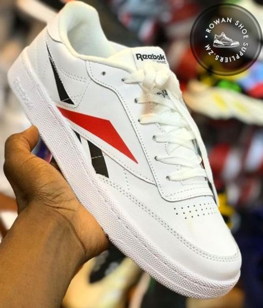 REEBOK SNEAKERS  -Sizes:6-9 white with red