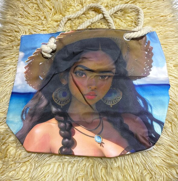 Vibrant Art Beach Tote Bag