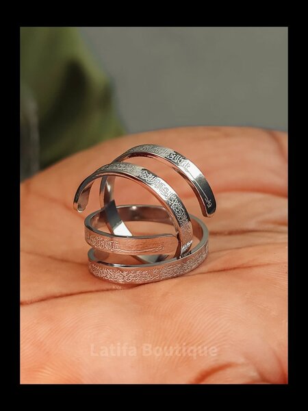 Bague élégante en acier inoxydable