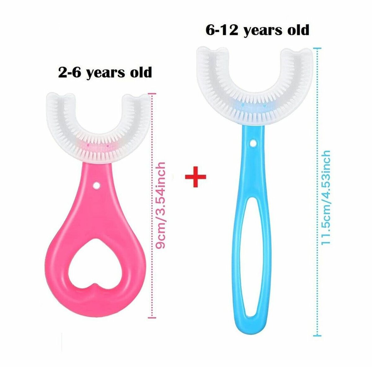 360° U-Shaped Silicone Baby Toothbrush