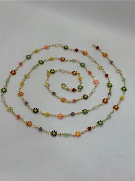 Colorful Floral Waist Chain