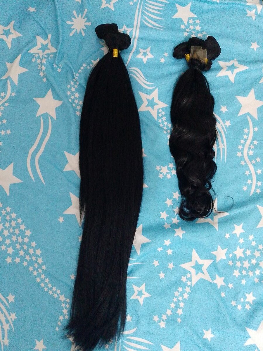 Extensions cheveux naturels noirs