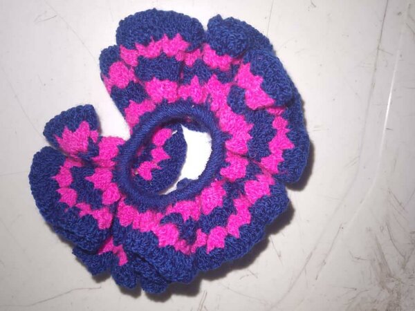 Lot de chouchous crochet colorés