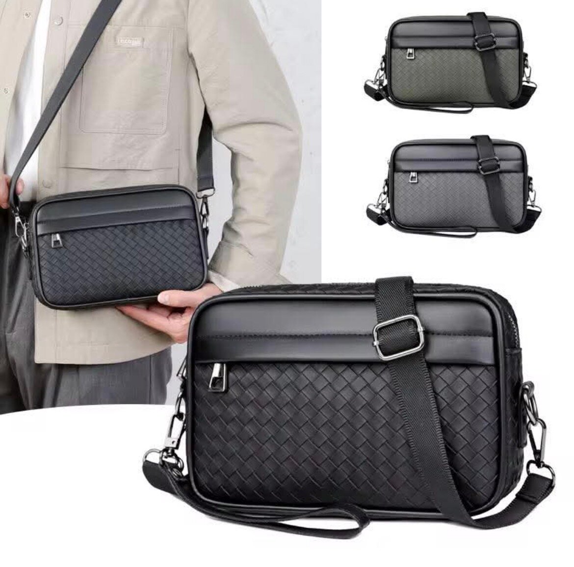 Sac bandoulière multifonction étanche pour hommes