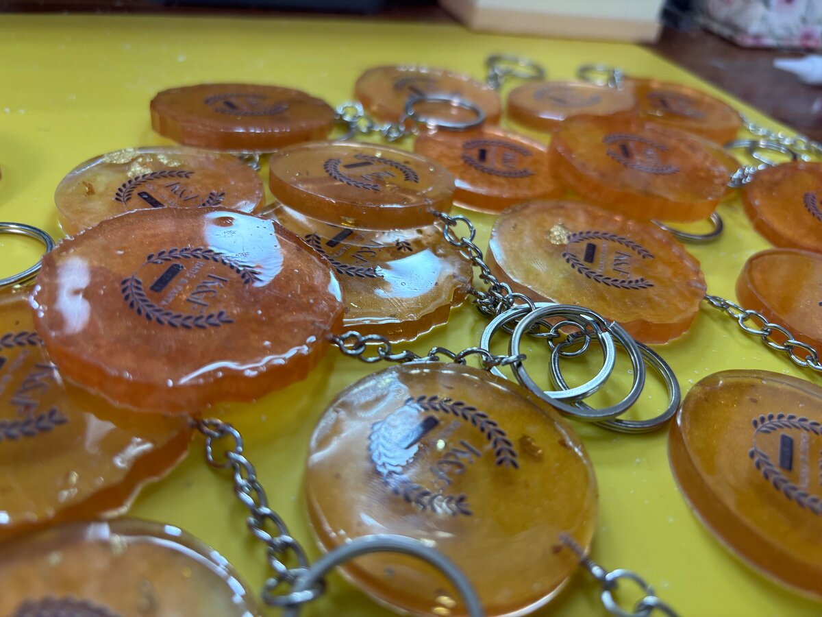 Porte-clés personnalisés en résine