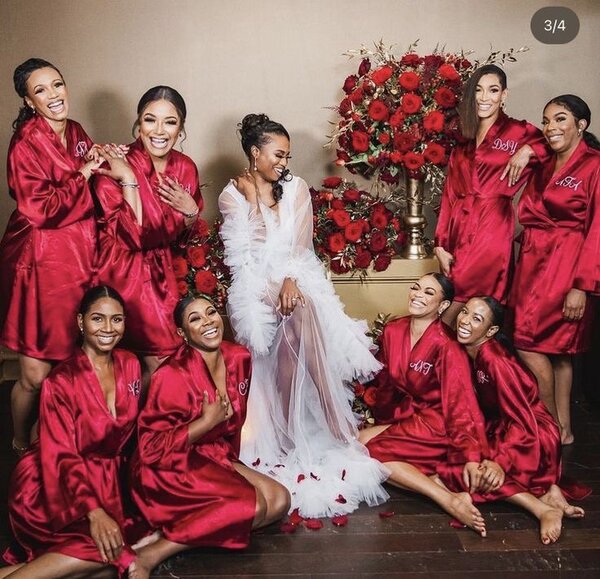 Peignoir Satin Élégant Femme