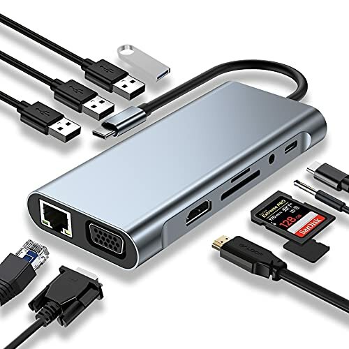 Hub USB-C 11 en 1 Haute Vitesse