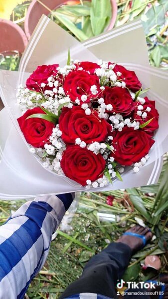 Bouquet de roses rouges