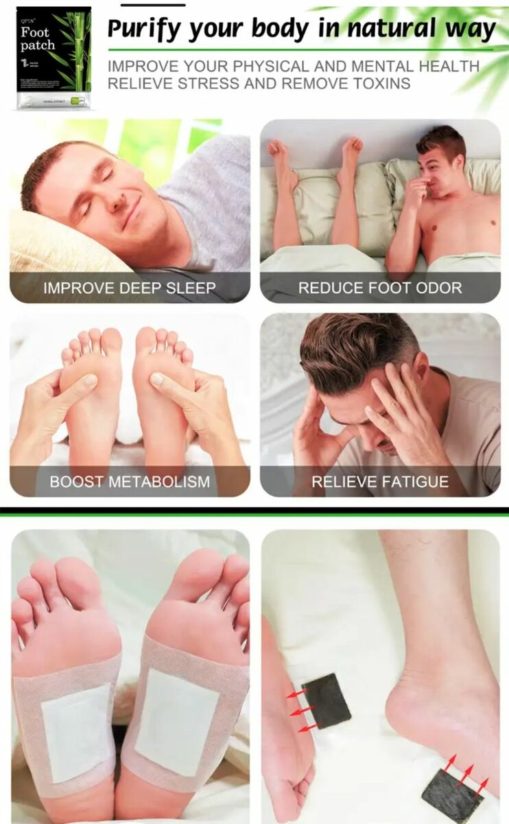 Patchs Détox Pieds 20pcs