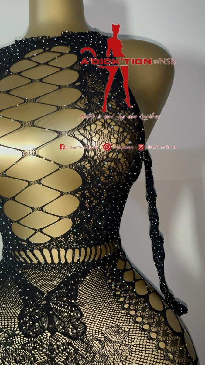 Robe sexy en dentelle noire