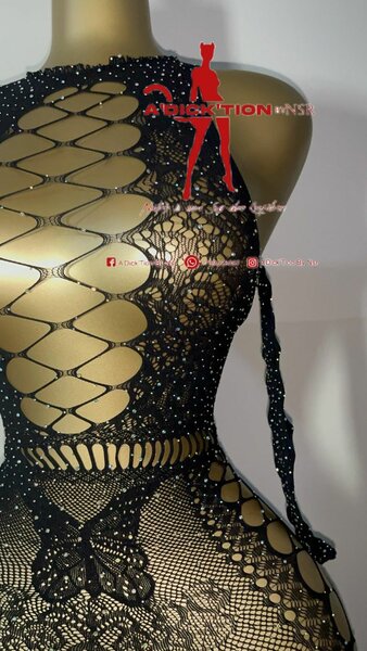 Robe sexy en dentelle noire