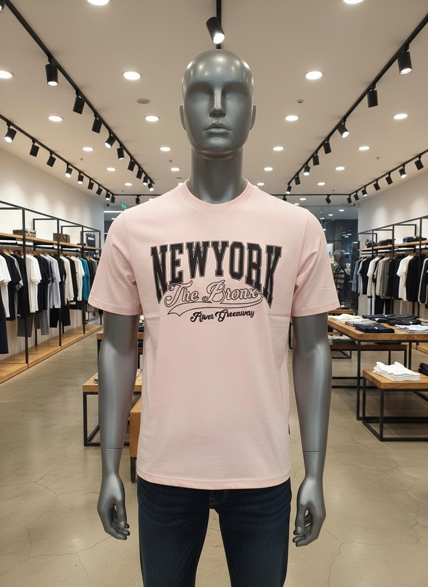 T-shirt rose New York Bronx