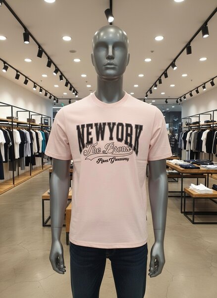 T-shirt rose New York Bronx