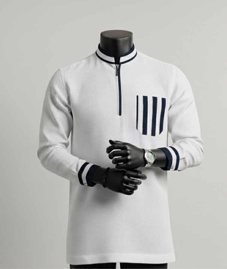 Chemise homme à rayures élégantes