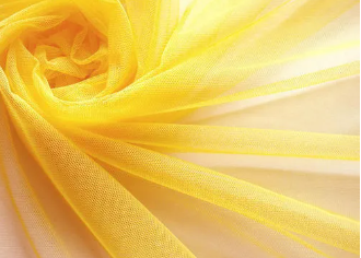 Soft Net Fabric, Yellow color