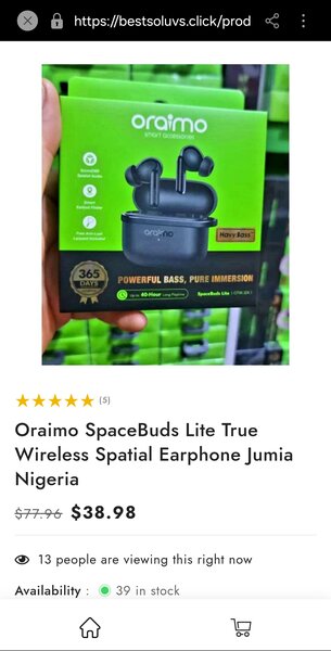 Écouteurs Bluetooth Oraimo