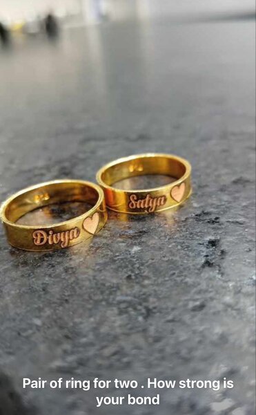 Customized couples Ring