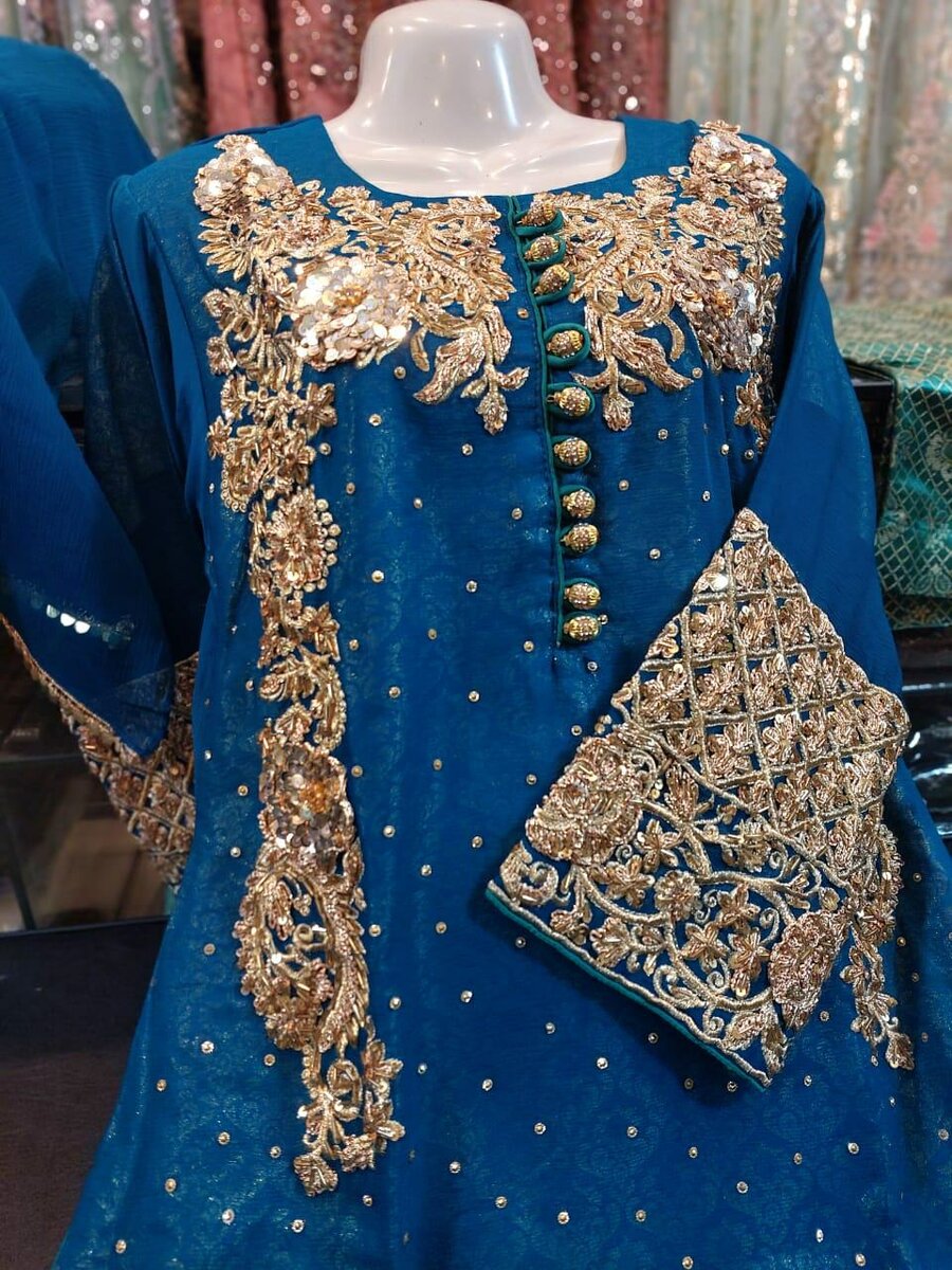 Chiffon stuff stitched 3pc DC Free