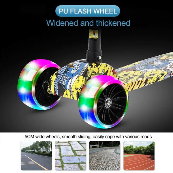 Kids Scooty Lights With Music Premium Quality 3 to 10 Years