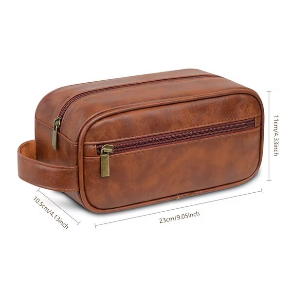 Trousse de toilette cuir élégant