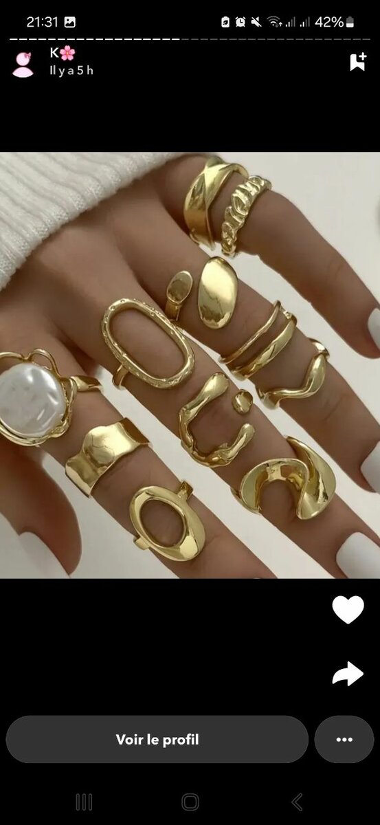 Bague en Or Stylisée