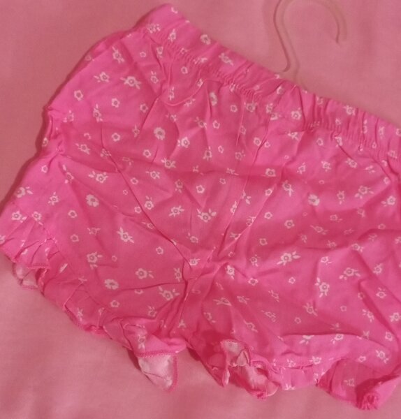 Pink Floral Baby Bloomers
