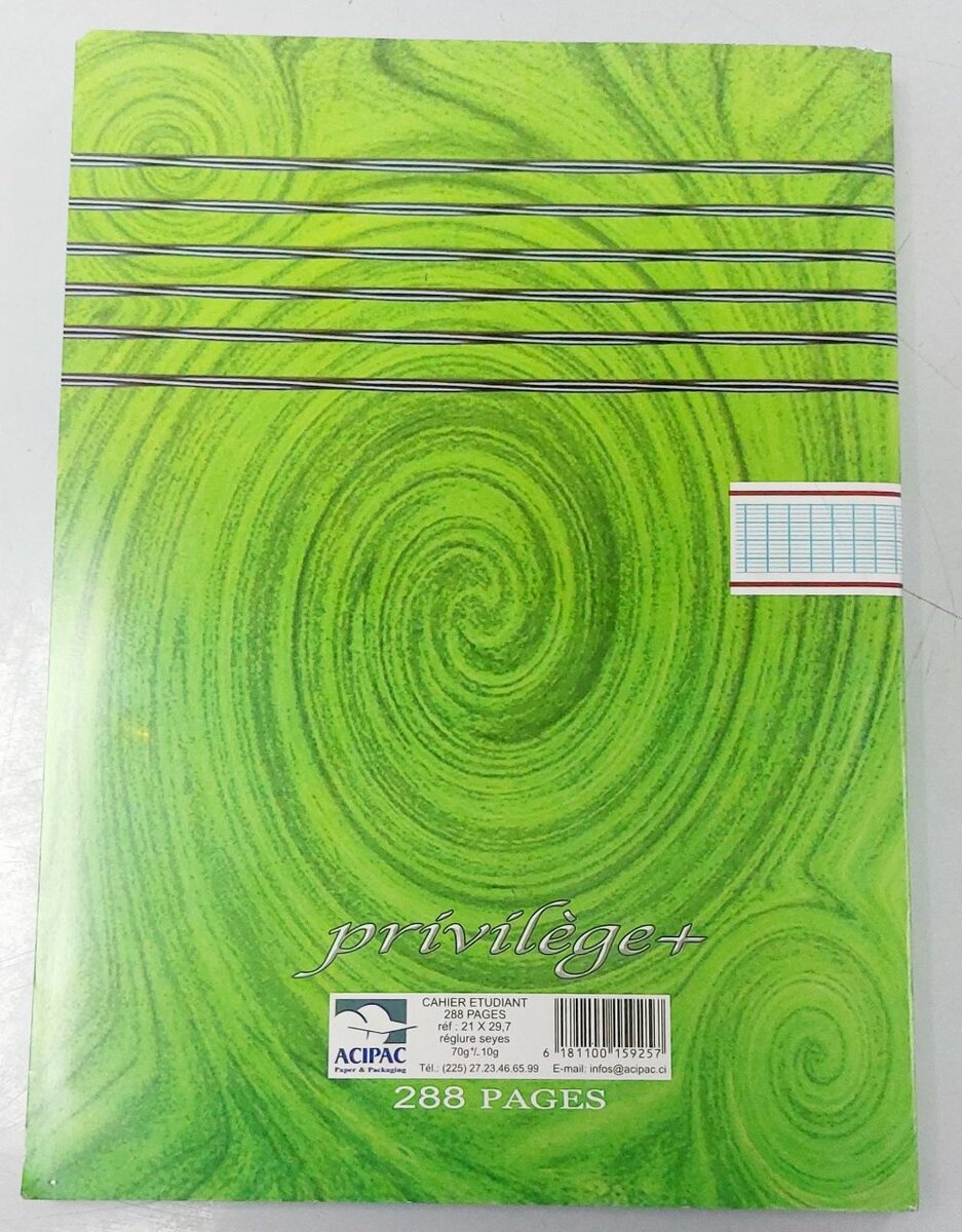 Cahier Étudiant 288 Pages G.C