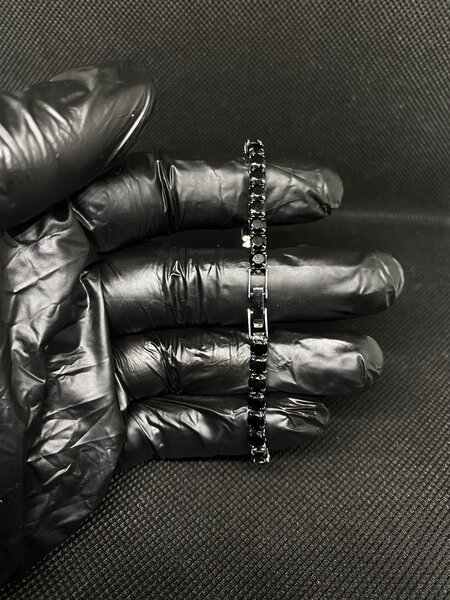 Bracelets tennis diamants noir