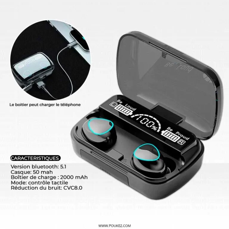 Écouteurs Bluetooth M10 5.1 9D