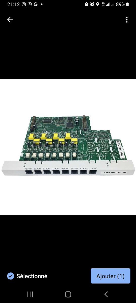 Carte d'extension en 16 et 24 kx824