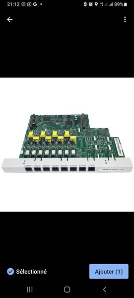 Carte d'extension en 16 et 24 kx824