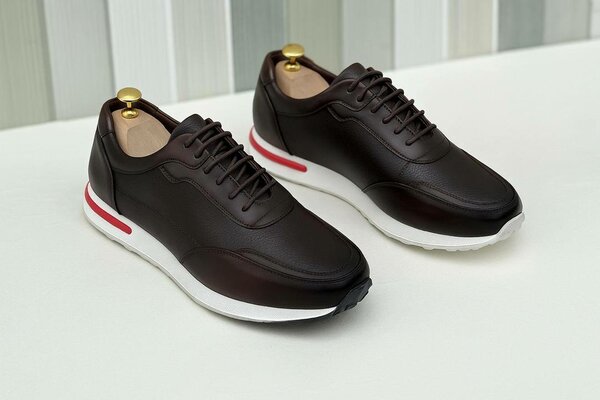 Baskets homme tendance cuir