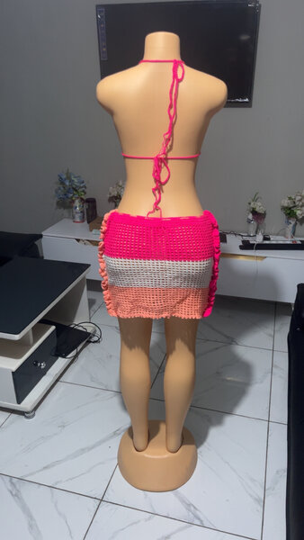 Bikini crochet coloré