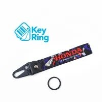 1-PC Motorcycle Collectable Strap Embroidery Keyring Keychain For Honda Yamaha Suzuki Ducati BMW Aprilia Kawasaki Benelli Yari Mitsubish Key Ring Chain The Power of Dream