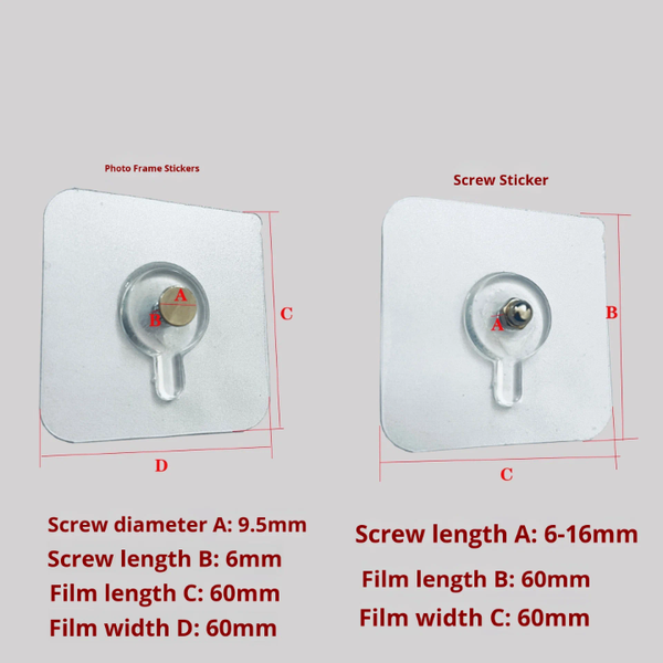 Crochets muraux adhésifs robustes