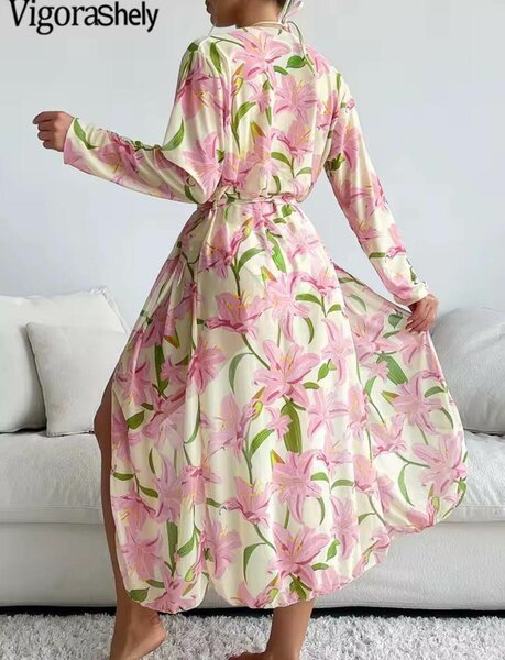 Robe Maxi Fleurie Élégante