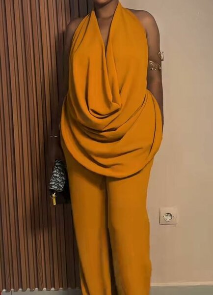 Combinaison élégante drapée femme