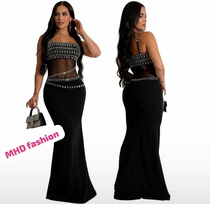 Robe élégante soirée noire