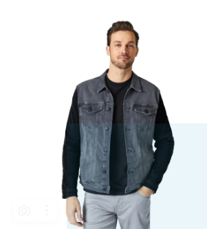 DRAKE DENIM JACKET - LIGHT GREY ATHLETIC