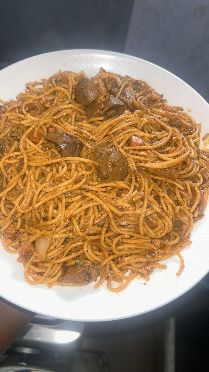 Spaghettis aux rognons