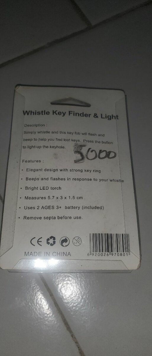 Le détecteur de clé siffle anti perte