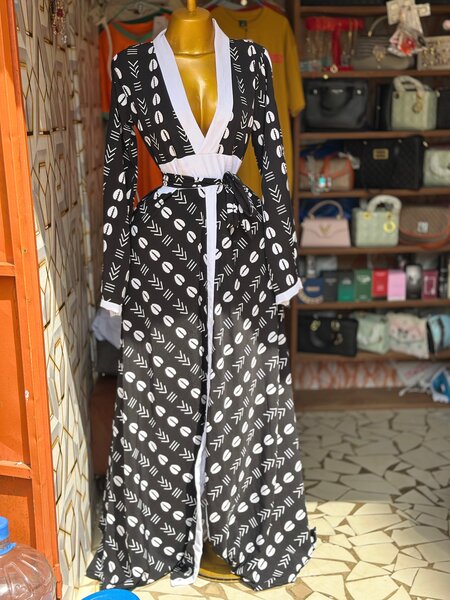 Robe longue ethnique élégante