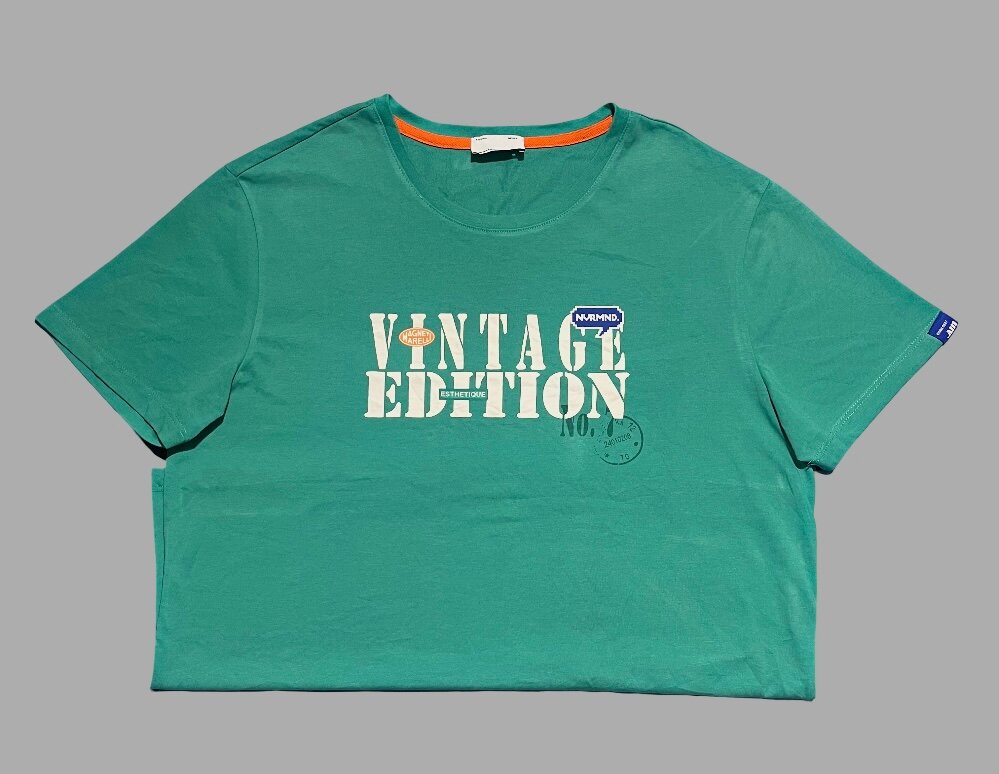 T-shirt vintage vert homme