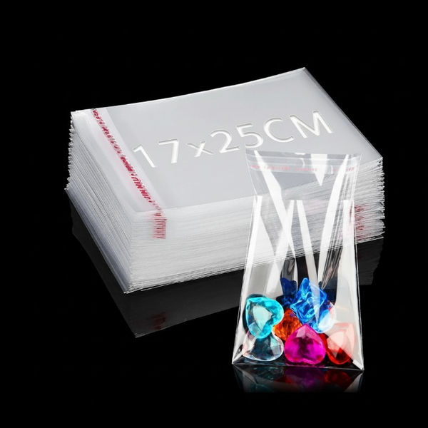 Sacs en plastique transparent 17x25cm