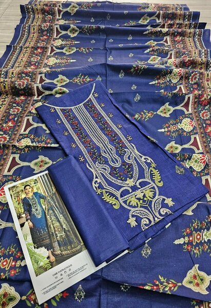 Printed lawn suit