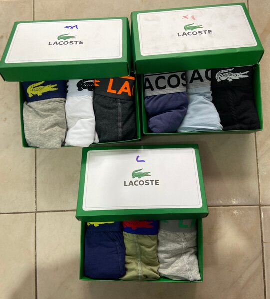 3paquet de boxers Lacoste a 15