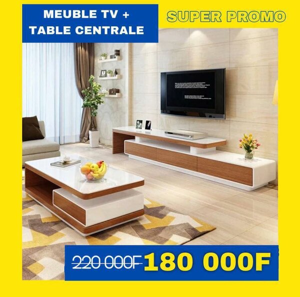 Meuble TV avec table centrale